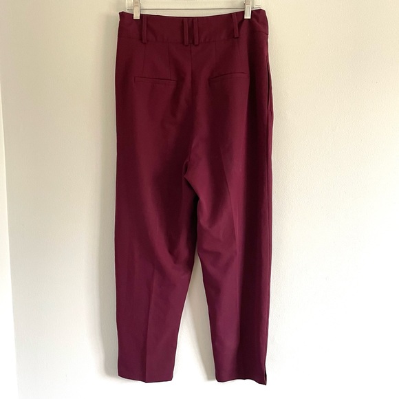 ASOS burgundy high waisted balloon pants - Picture 5 of 7